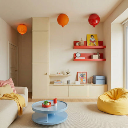 Balloon Glass Flush Mount for Kids Rooms