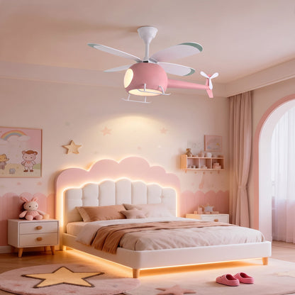 Helicopter Kids Ceiling Fan Light