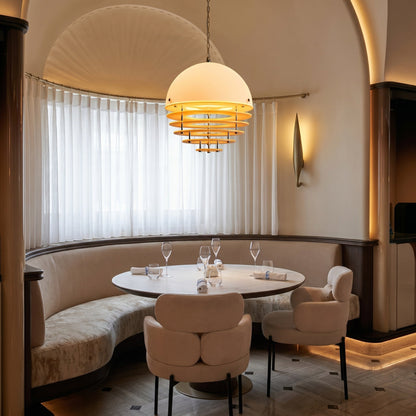 Tiered Louvered Hive Pendant Light