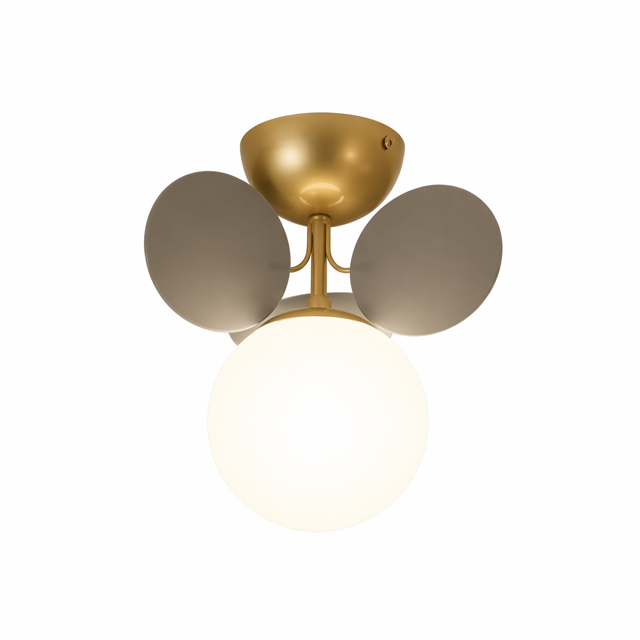 Grey Petal Flush Mount Ceiling Light