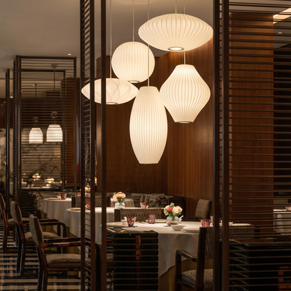 Silk Cocoon Cloud Pendant Light