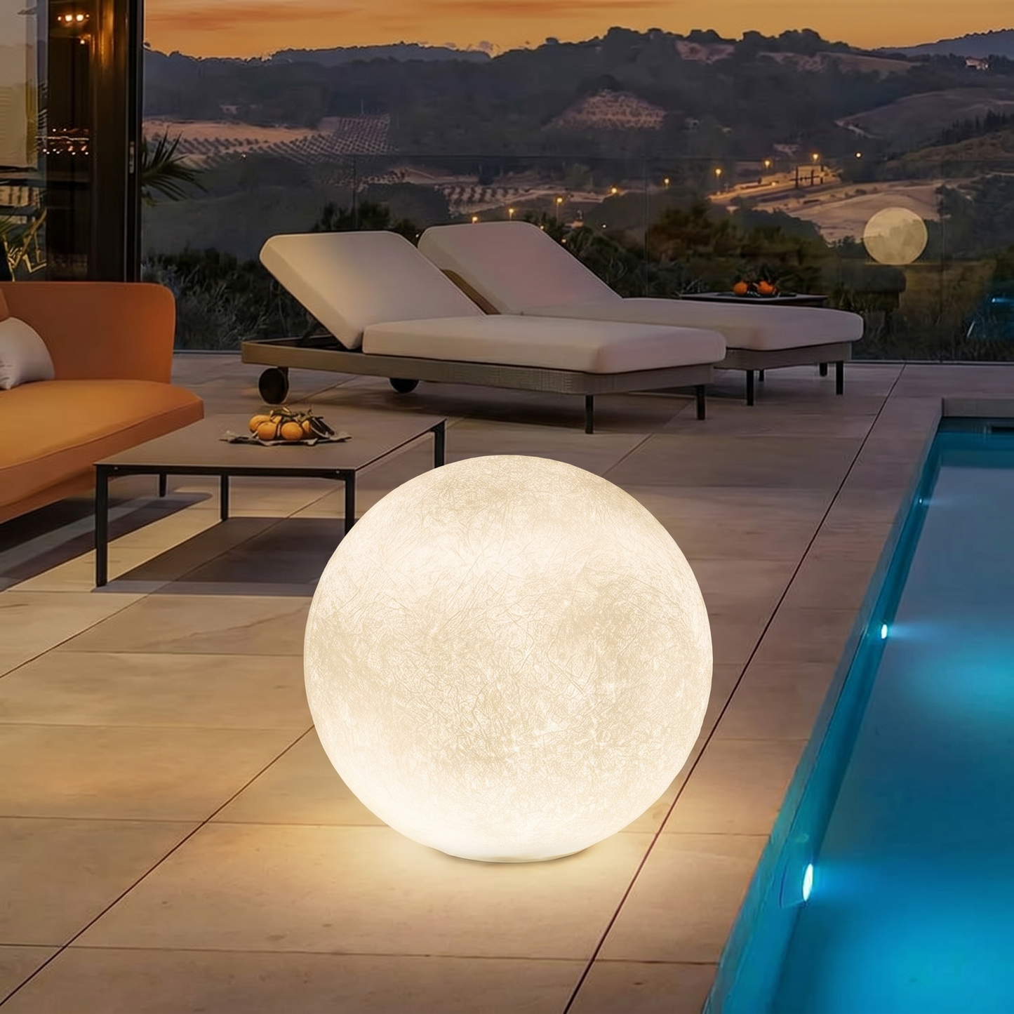 Solar Moon Globe Lamp IP65
