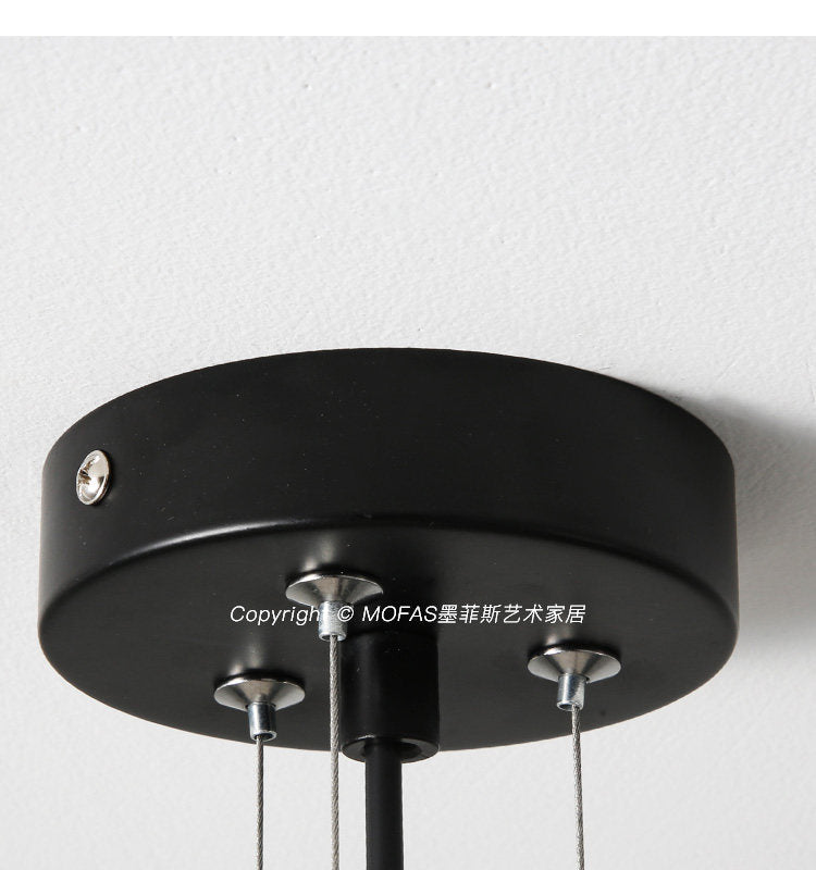 Spiral Wood Triangle Pendant Light