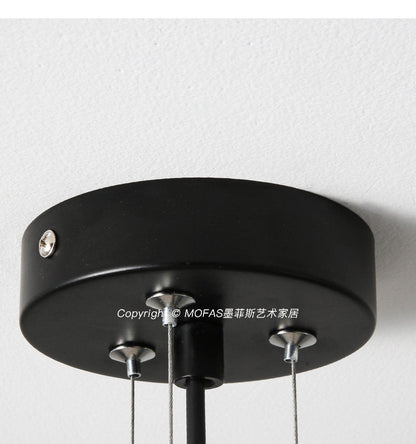 Spiral Wood Triangle Pendant Light
