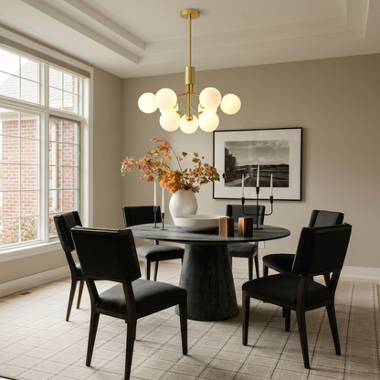 Gold Branching Globe Chandelier
