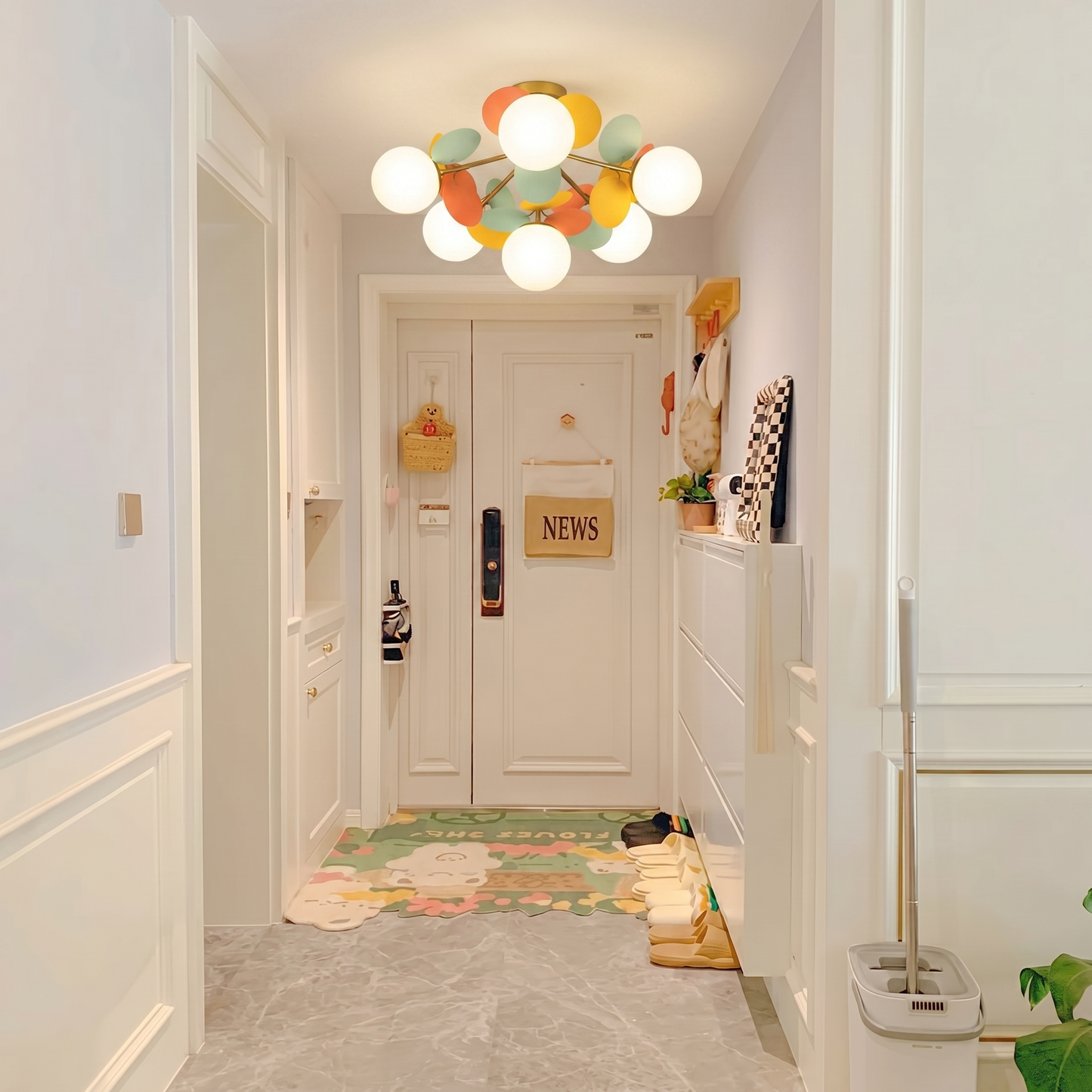 Macaron Petal Flush Mount for Kids Rooms