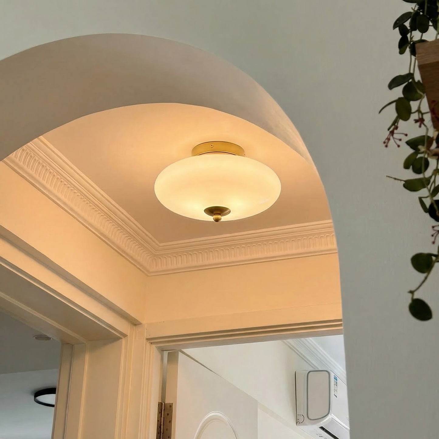 UFO Opal Glass Flush Mount Light