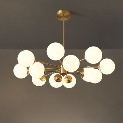 Gold Molecular Sputnik Chandelier