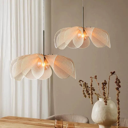 Petal Linen Pendant Light