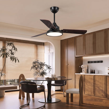 Nordic 3-Blade Wood Fan with Remote
