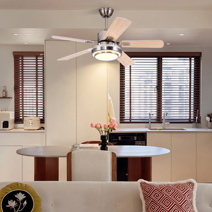 Dual-Halo Ring Light Ceiling Fan