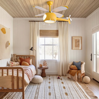 Helicopter Kids Ceiling Fan Light