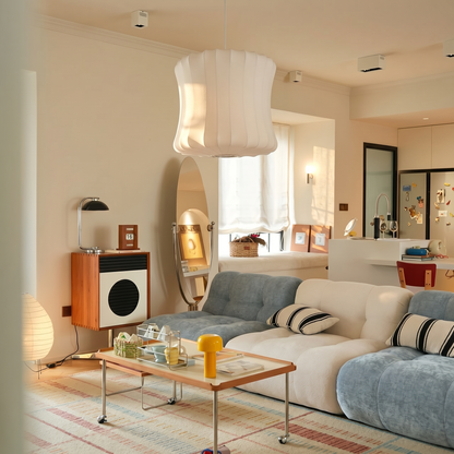 Silk Cocoon Cloud Pendant Light