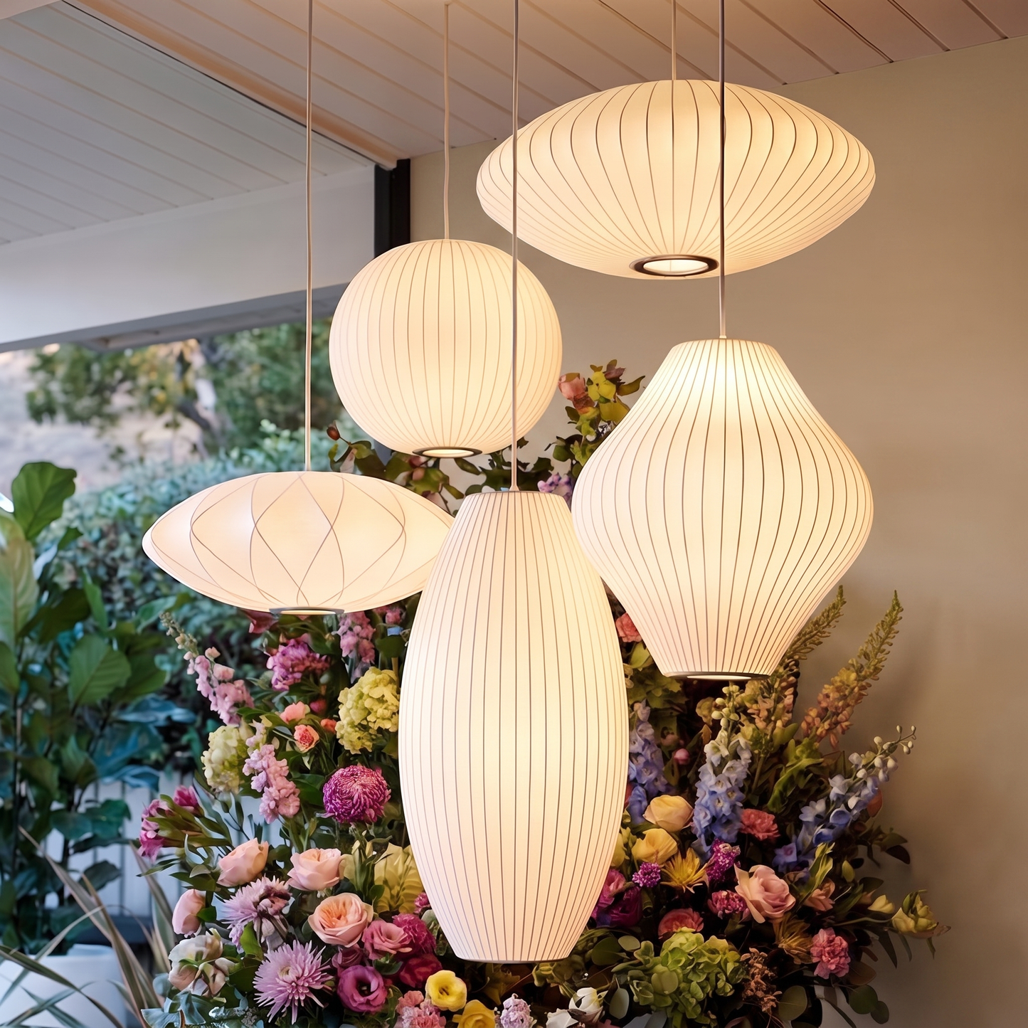 Silk Cocoon Cloud Pendant Light