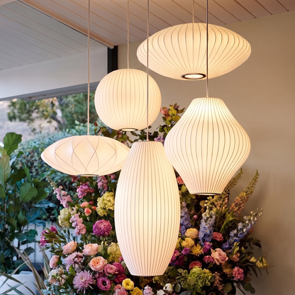 Silk Cocoon Cloud Pendant Light
