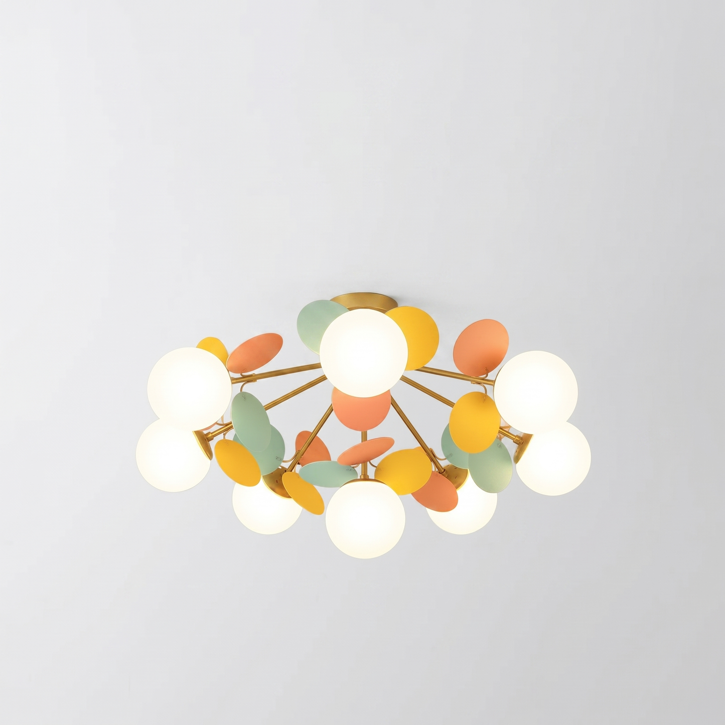 Macaron Petal Flush Mount for Kids Rooms