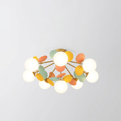 Macaron Petal Flush Mount for Kids Rooms