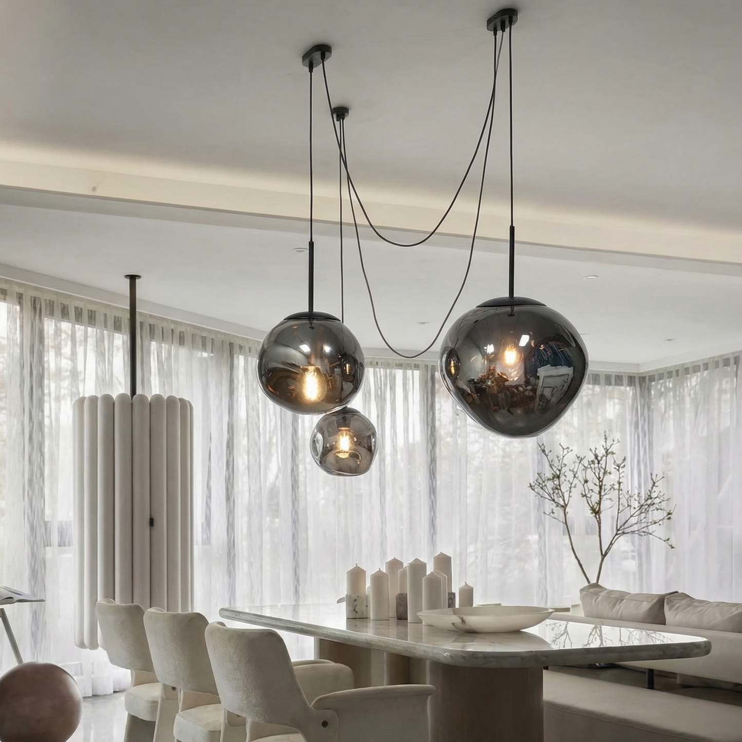 Melt Mirror Glass Pendant Light