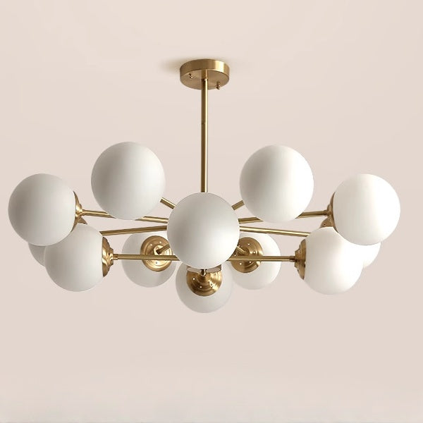 Gold Molecular Sputnik Chandelier