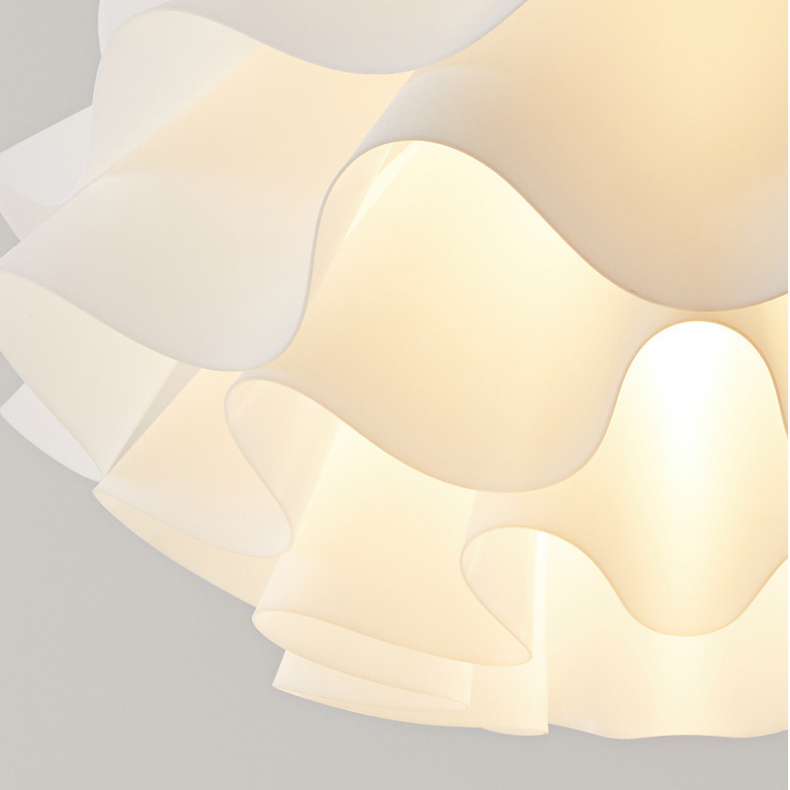Wavy Scalloped Layered Pendant Light