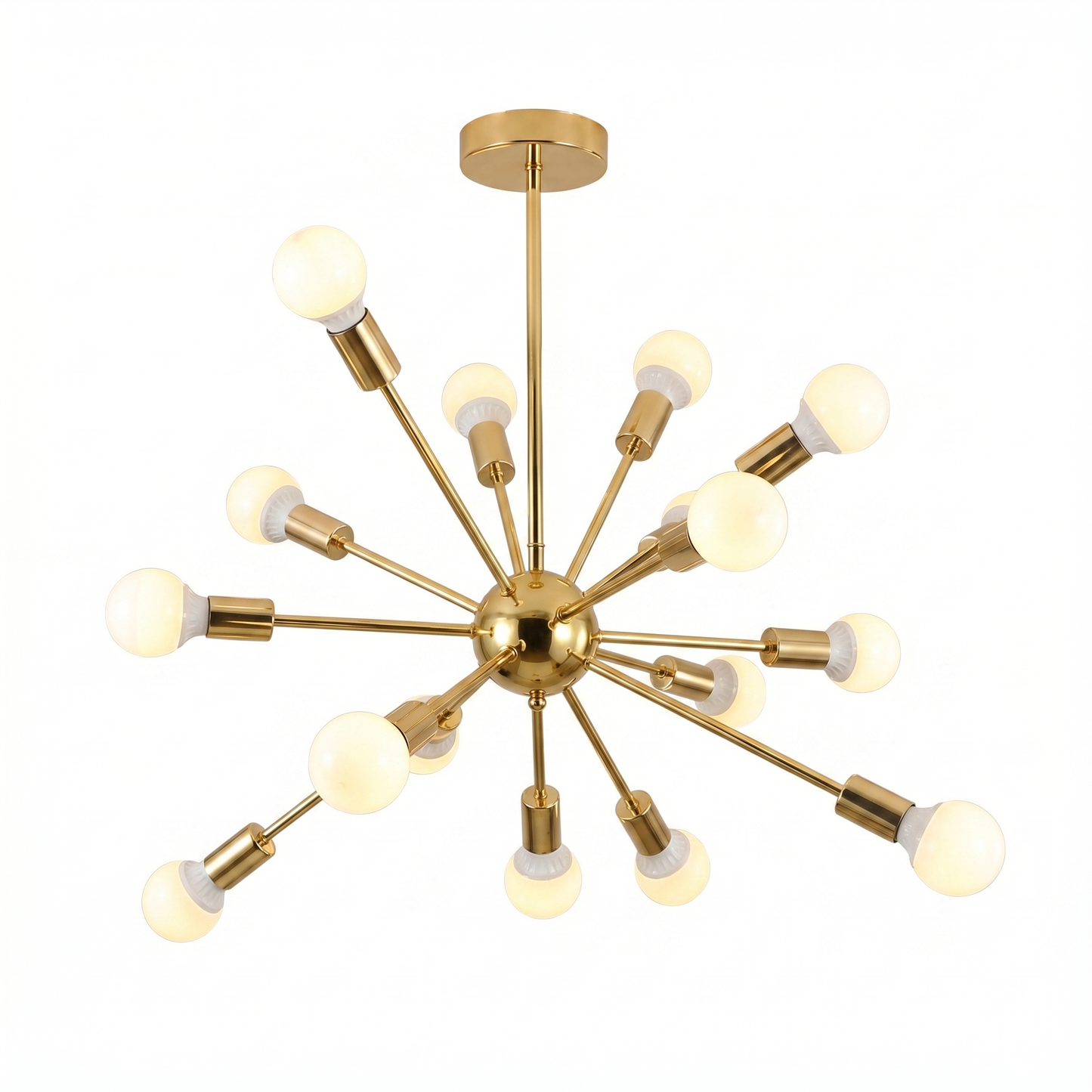 Gold Sputnik Starburst Chandelier