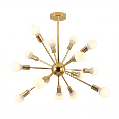 Gold Sputnik Starburst Chandelier