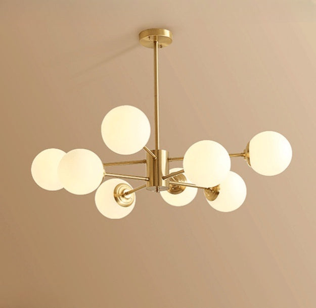 Gold Molecular Sputnik Chandelier