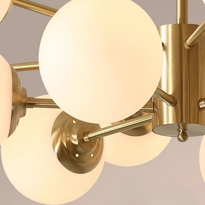 Gold Molecular Sputnik Chandelier
