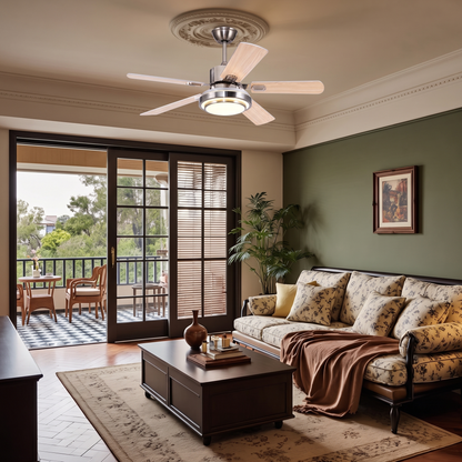 Dual-Halo Ring Light Ceiling Fan