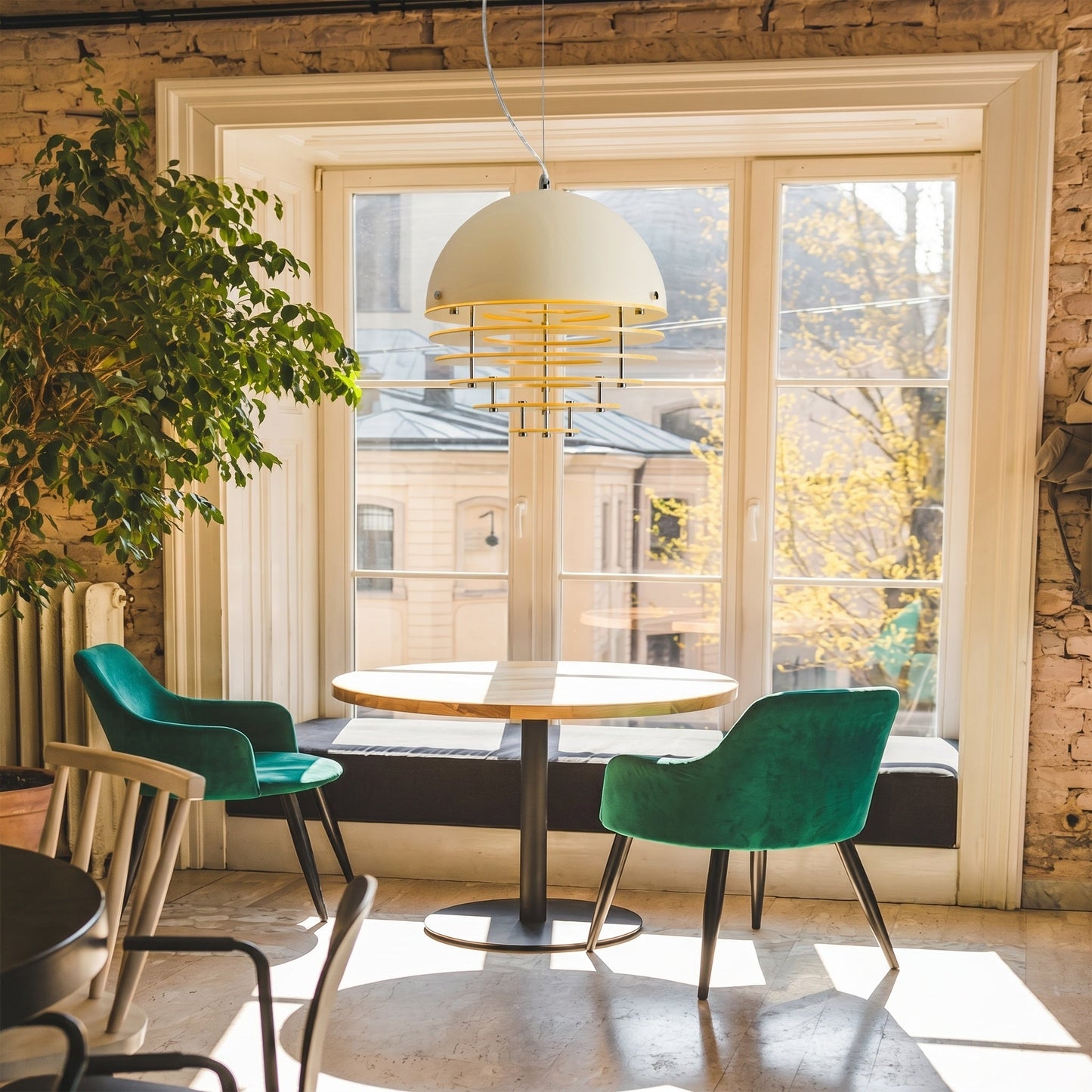 Tiered Louvered Hive Pendant Light