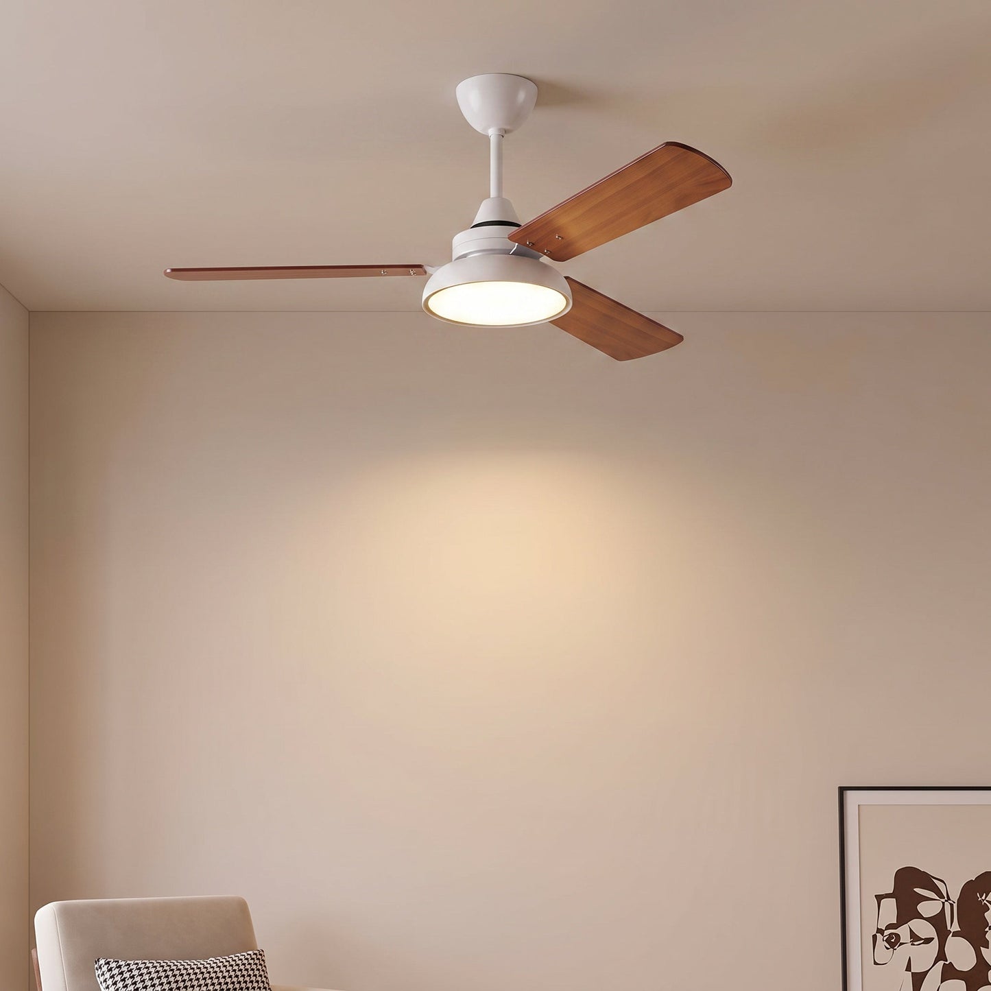 Nordic 3-Blade Wood Fan with Remote