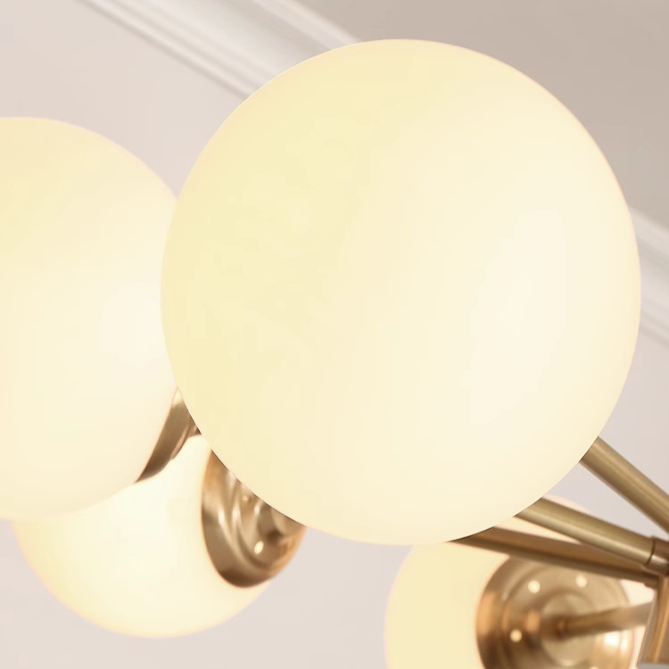 Gold Molecular Sputnik Chandelier