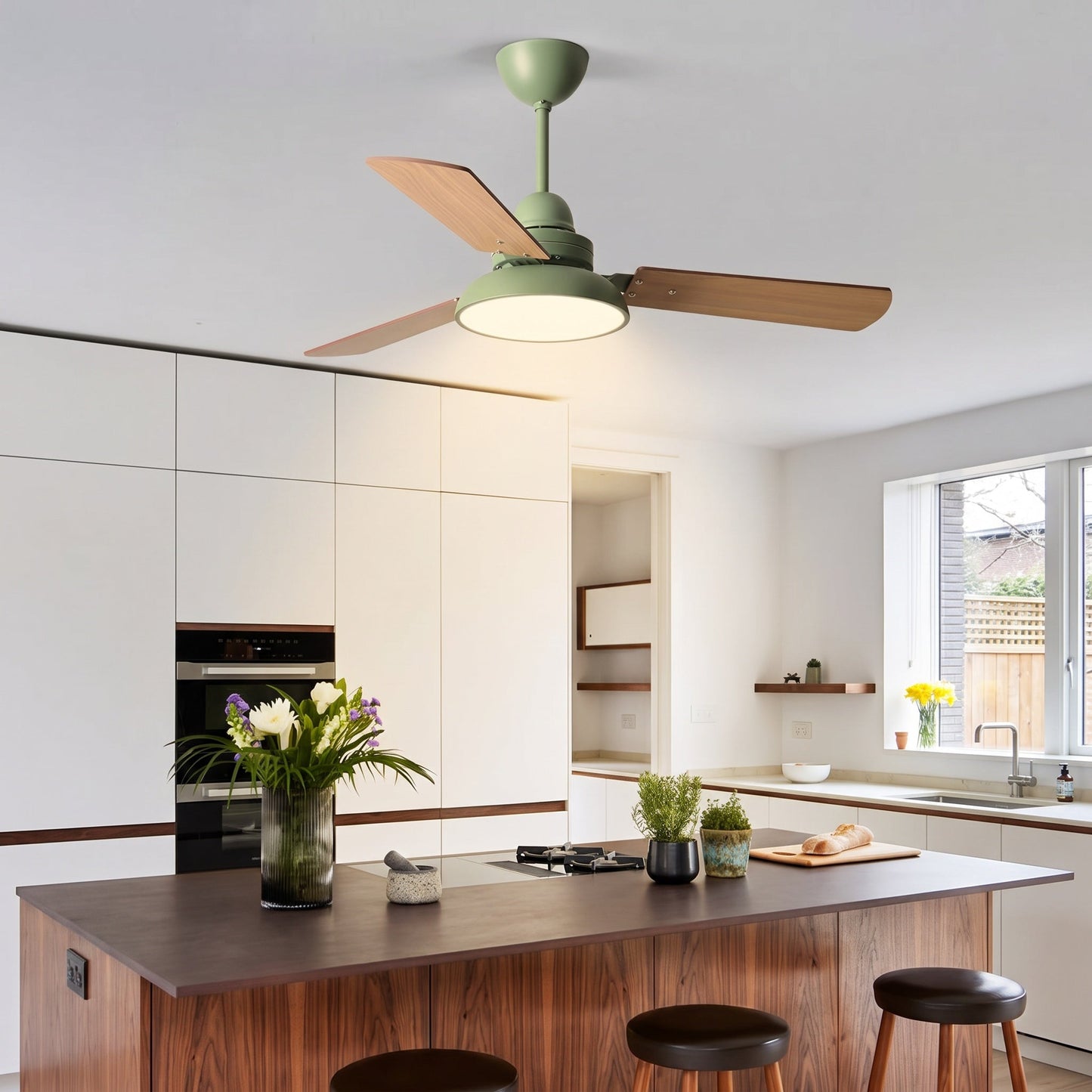 Nordic 3-Blade Wood Fan with Remote