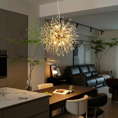 Crystal Dandelion Firework Chandelier