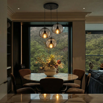 Double-Layer Glass Globe Pendant