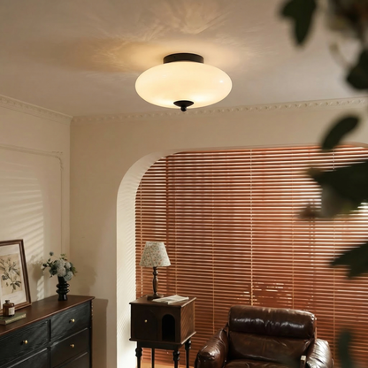 UFO Opal Glass Flush Mount Light