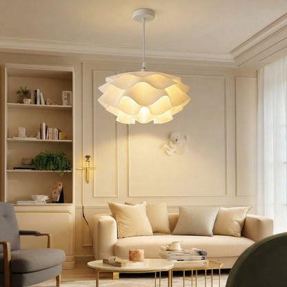 Wavy Scalloped Layered Pendant Light