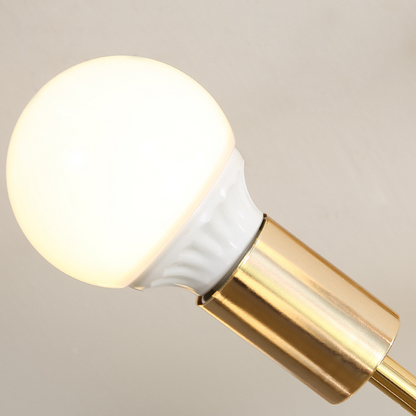 Gold Starburst Chandelier, 6 to 12 Light