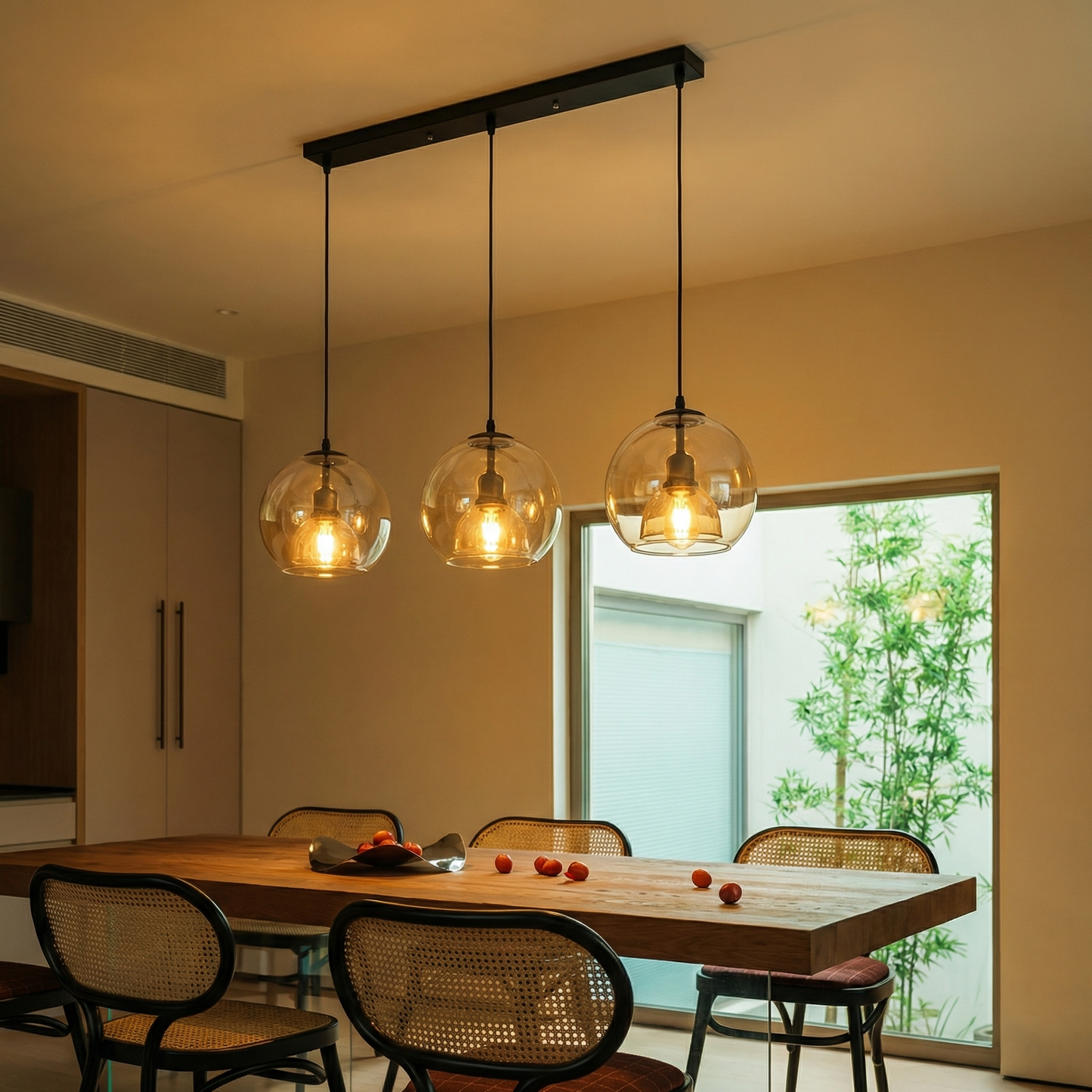 Double-Layer Glass Globe Pendant