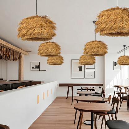 Grass Tassel Shaggy Pendant Light