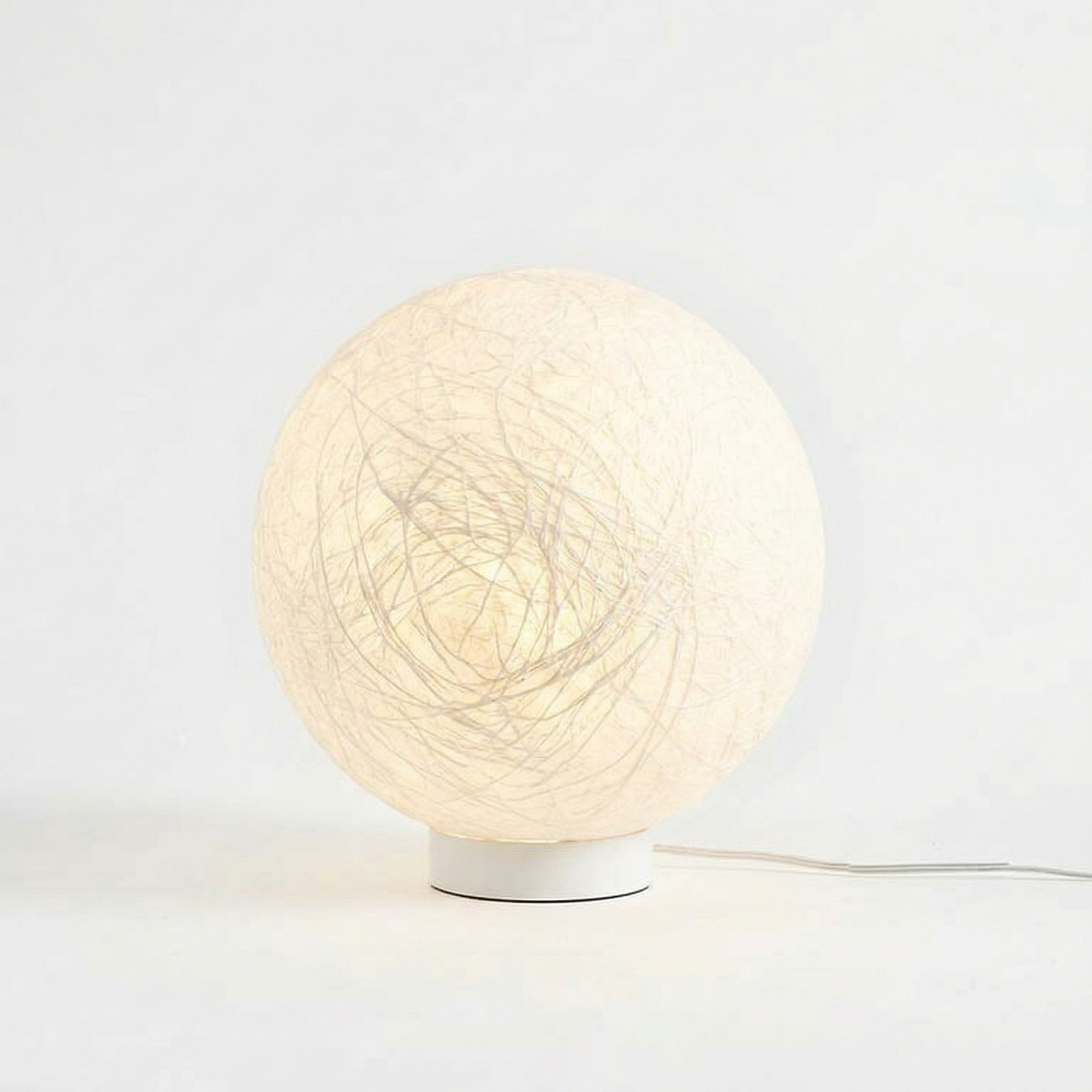 Hemp Fibre Moon Globe Lamp