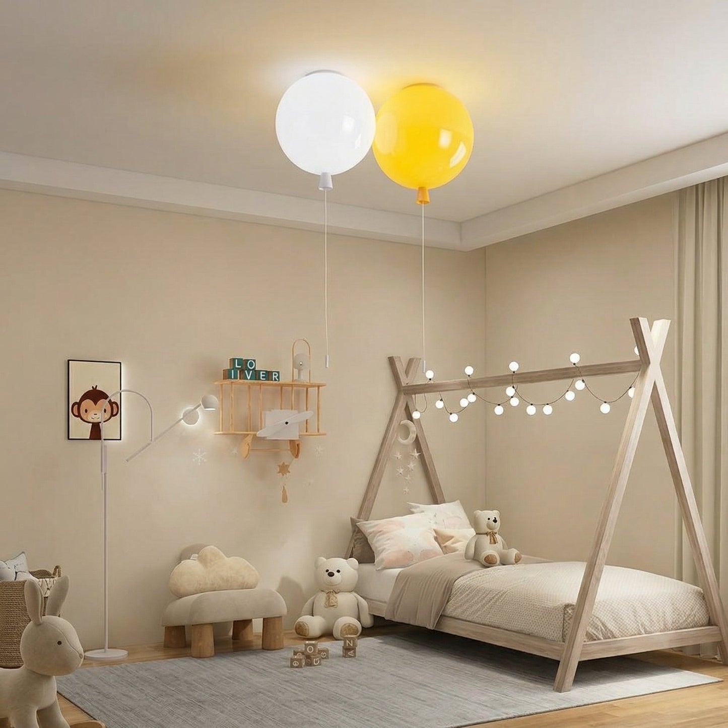 Balloon Flush Mount Ceiling Light