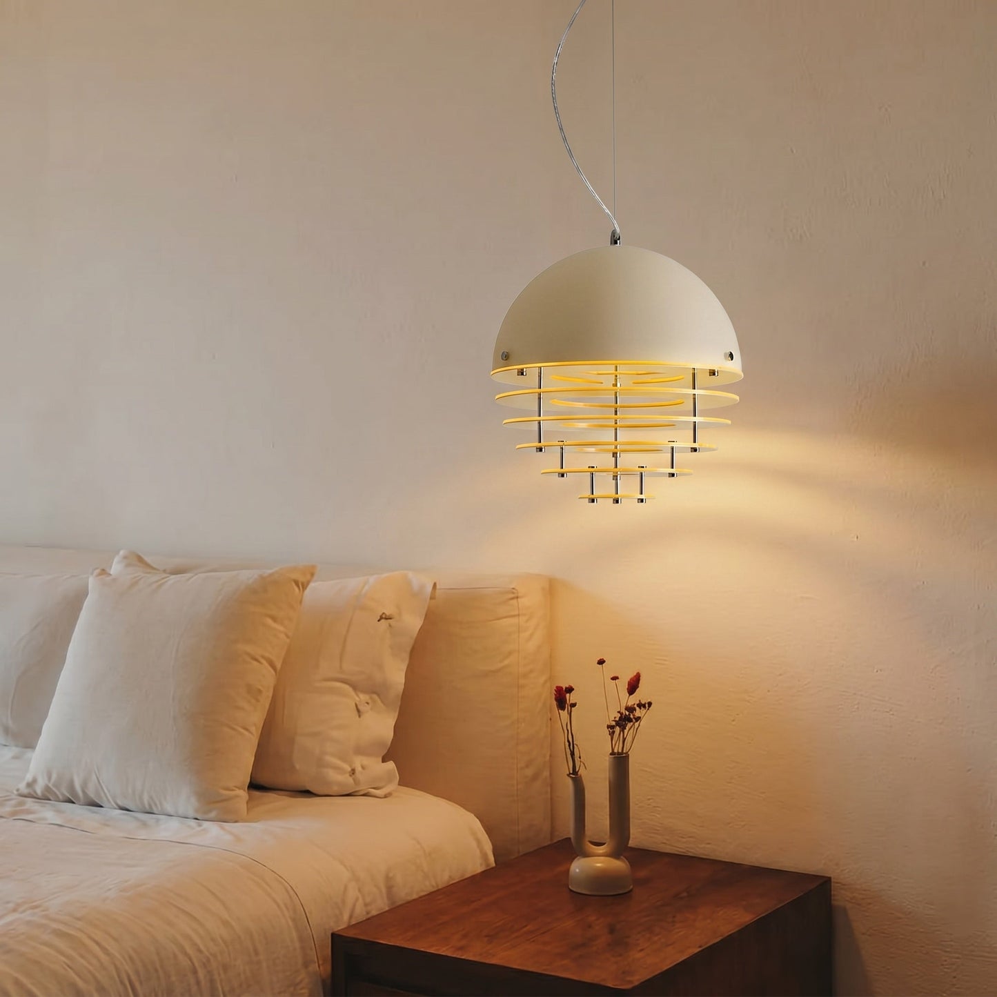 Tiered Louvered Hive Pendant Light