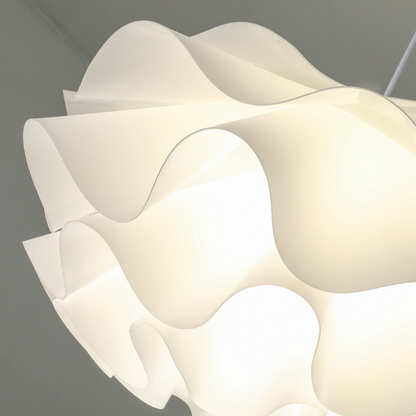 Wavy Scalloped Layered Pendant Light