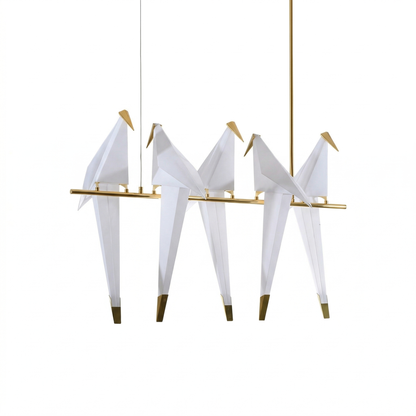 Paper Crane Origami Bird Pendant Light