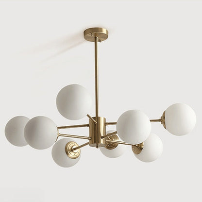 Gold Molecular Sputnik Chandelier