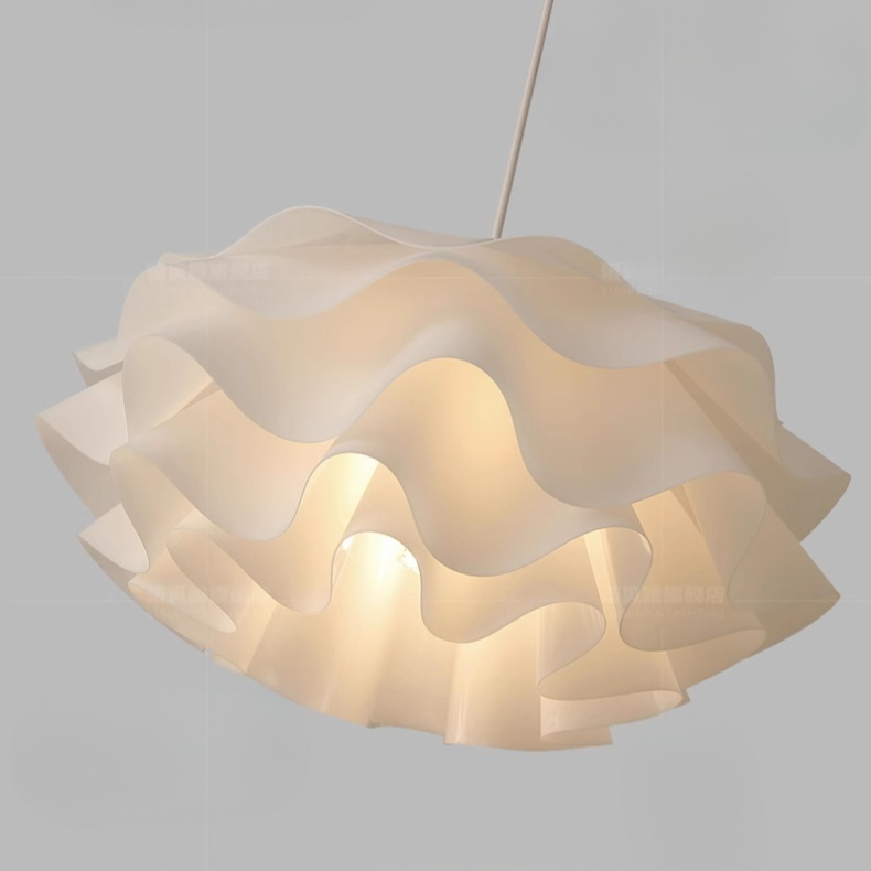 Wavy Scalloped Layered Pendant Light