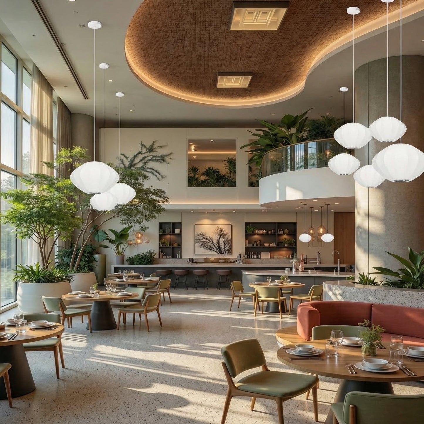 Silk Bubble Saucer Pendant Light