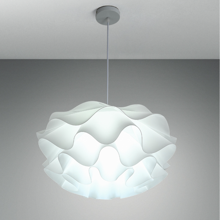 Wavy Scalloped Layered Pendant Light