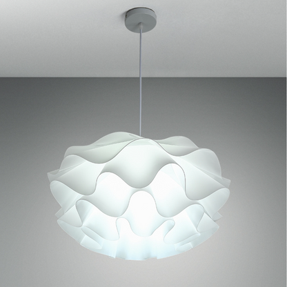 Wavy Scalloped Layered Pendant Light